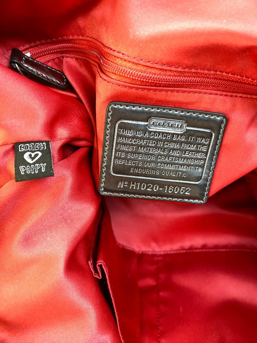 Coach Poppy Graffiti Heart Tote Y2K Canvas Shoulder Bag Purse | Roxie ❤️ - Picture 4 of 13
